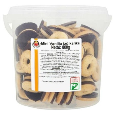 Vaníliás karika, mini, 800 g, vödrös, URBAN