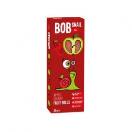 Gyümölcsszelet, 30 g, BOB SNAIL, alma-meggy